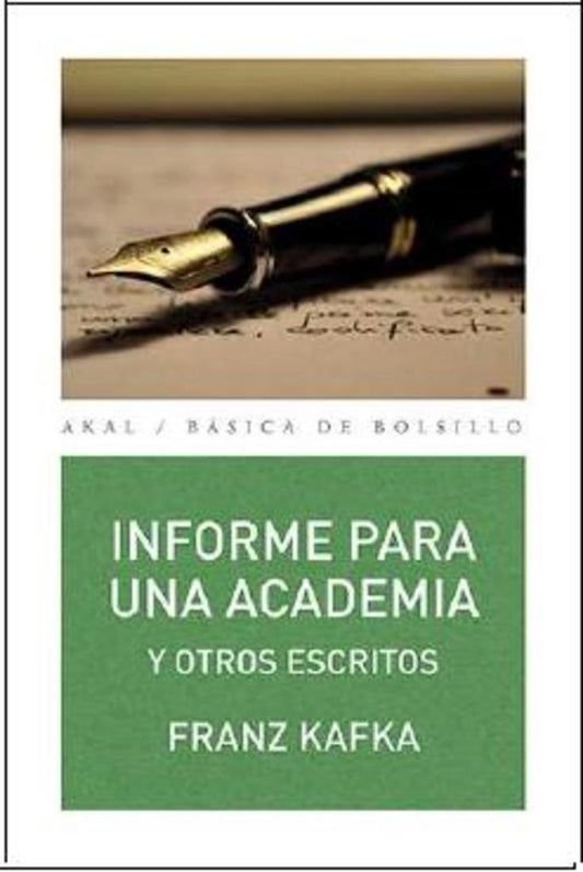 INFORME PARA UNA ACADEMIA Y OTROS CUENTOS | Franz Kafka