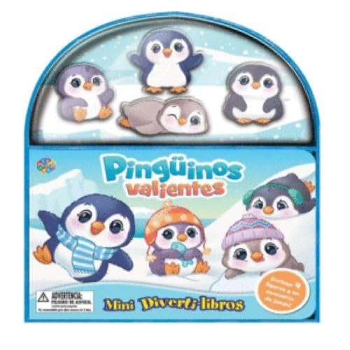 MINI DIVERTILIBROS-PINGUINOS VALIENTES | Autores varios