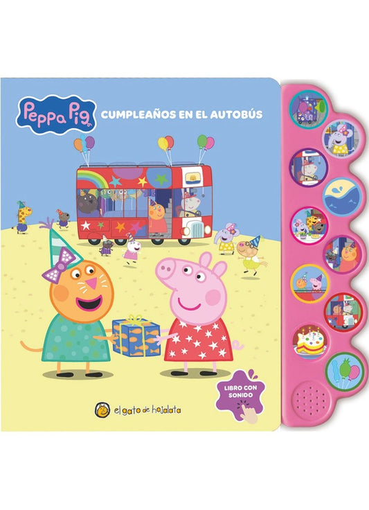 MUNDO DE SONIDOS - PEPPA PIG CUMPLEAÑOS EN EL AUTOBUS | Autores varios