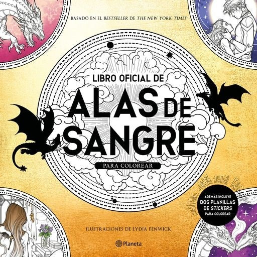 Libro oficial de alas de sangre para colorear | Varios Autores